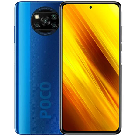 YENİLENMİŞ XIAOMI POCO X3 NFC 128GB MAVİ CEP TELEFONU (12 AY GARANTİLİ) - C KALİTE