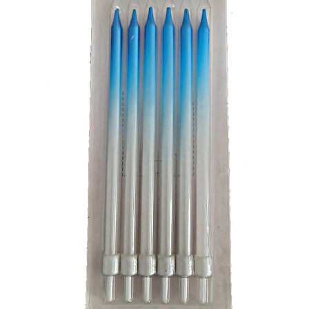 Pasta Mumu 6'lı - Mavi - Sedef - 15 cm