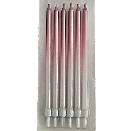 Pasta Mumu 6'lı - Pembe - Sedef - 15 cm