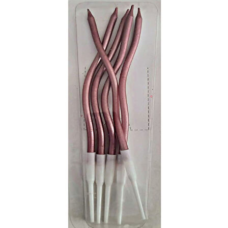 Pasta Mumu 5'li - Kıvrımlı - Pembe