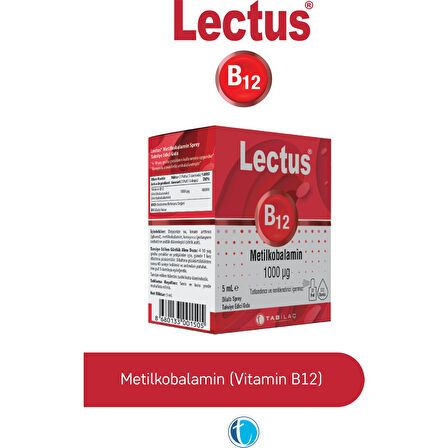 B12 Metilkobalamin Sprey 5 ml