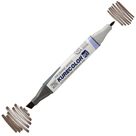 Zig Kurecolor Kc3000 Twin S Marker Kalem 764 Mid Brown