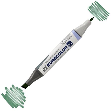 Zig Kurecolor Kc3000 Twin S Marker Kalem 567 Deep Green