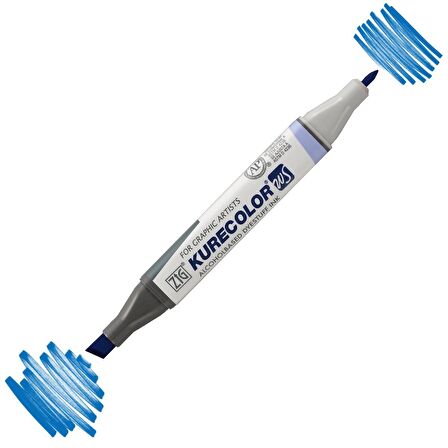 Zig Kurecolor Kc3000 Twin S Marker Kalem 366-367 Dull Blue