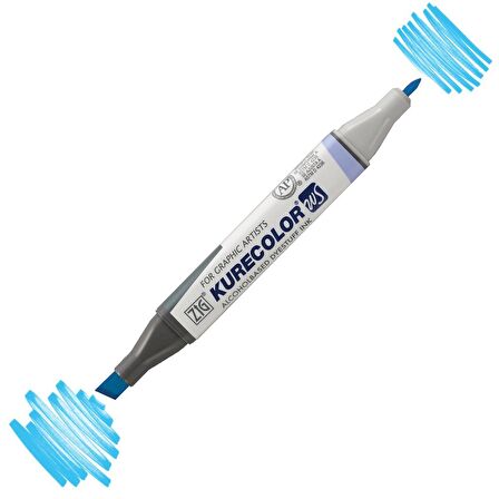 Zig Kurecolor Kc3000 Twin S Marker Kalem 305 Cobalt Blue