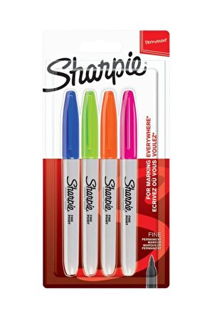 Sharpie Permanent Markör Fine Pastel Renkler 4 lü