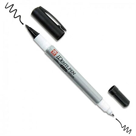 Sakura İdenti Pen Permanent Çift Uçlu Marker Kalem