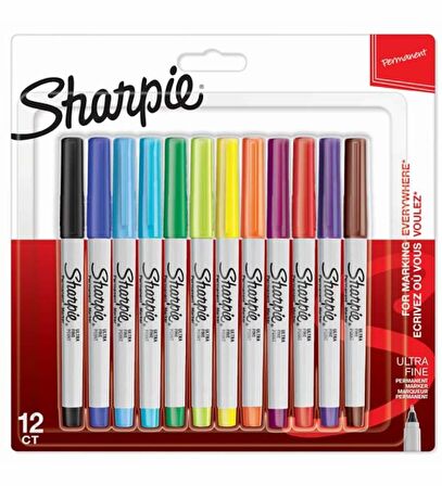 Sharpie Permanent Markör Ultrafine 12li