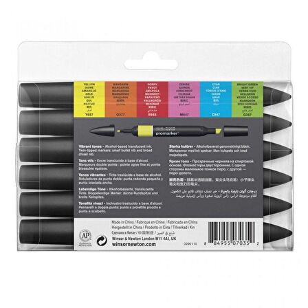 Winsor Newton Promarker Vibrant Tones 6lı