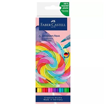 Faber Castell Goldfaber Aqua Çift Uçlu Marker Seti 6lı Candy Shop