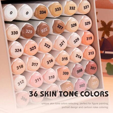 Arrtx Alp Çift Uçlu Marker Seti 36lı Skin