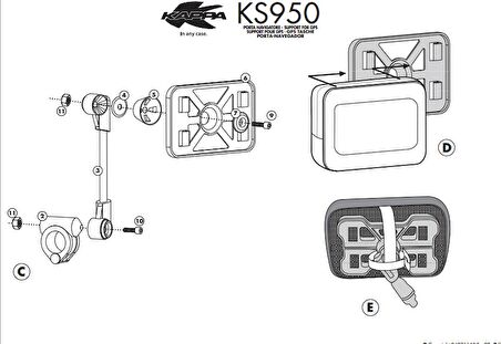 Kappa KS950 GPS CANTASI