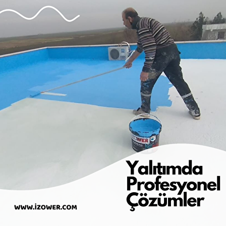 izower M1 Süper Elastik Su Yalıtım Kaplaması (BEYAZ) – 18 Kg