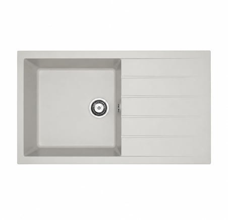 GRANİT EVİYE 100X50 GRİ TEK GÖZ DAMLALIKLI MUTFAK EVİYESİ