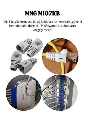 M107KB Rj45 Kılıf/15Adet-Cat6 Cat6e Cat5 Cat5e uyumlu/rj45 siyah kılıf boot-rj45 cat5 cat6 kılıf