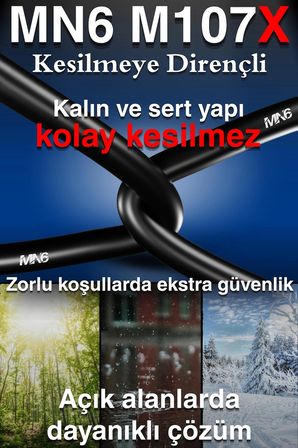 MN6 M107X CAT6 Dış Mekan Ethernet Kablosu 305 Metre UV Korumalı RJ45 LAN İnternet Kablosu, 23AWG 0.57mm, Çift Katmanlı PE+PVC Dış Kılıf