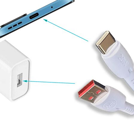 Samsung M11 M12 M13 Şarj Kablosu 3.4A HIZLI USB - TYPE C