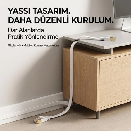 mn6 m112gm 10 metre cat7 flat yassı ethernet i̇nternet kablosu 10 gbps 600 mhz rj45
