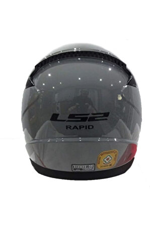 Rapıd Nardo Gri Full Face Motosiklet Kaskı Siyah Camlı
