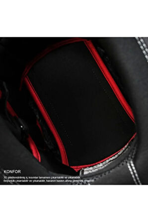 Sx.100 Enıgma Mat Siyah Beyaz Motosiklet Full Face Kask