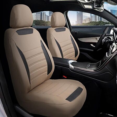 Audi A4 Sedan Deri Detaylı Özel Tasarım Oto Koltuk Kılıfı Seti SMART B 