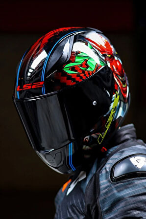 Rapid 2 Happy Dreams Kask Siyah Vizörlü (CAMLI)