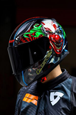 Rapid 2 Happy Dreams Kask Siyah Vizörlü (CAMLI)