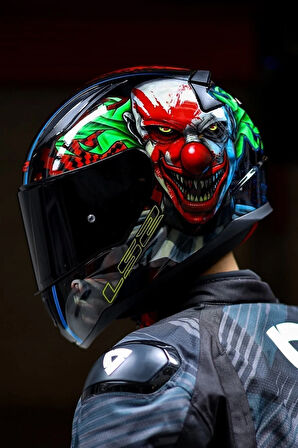 Rapid 2 Happy Dreams Kask Siyah Vizörlü (CAMLI)