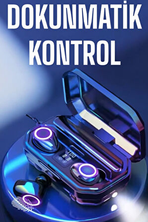 Kablosuz Kulaklık Powerbank Bluetooth Kulaklık M12 Dijital Şarj Göstergeli