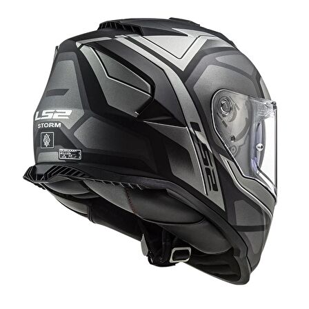 LS2 STORM 2 FASTER MAT TITANIUM KASK M