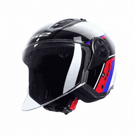 Ls2 Airflow 2 Rush Beyaz-Mavi-Kırmızı Kask