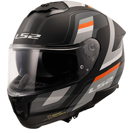 Ls2 Stream 2 Vintage Mat Navy Mavi-Turuncu-Kahverengi Kask