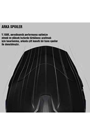 Y.100r Nıght Rıder Mat Tıtanıum Kask
