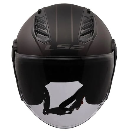 Ls2 Airflow 2 Açık Motosiklet Kaskı Mat Cover Mat Gri-Siyah