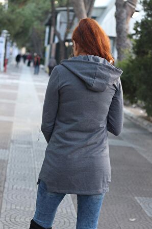 Barbora Günlük Rahat Kesim Kadın Ceket tr129füme