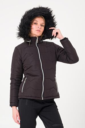 Barbora Günlük Kürklü Şişme Kadın Mont 807s