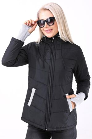 Barbora Su Geçirmez Şişme Mont  bttr801siyah2