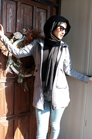 Barbora Günlük Rahat Kesim Kadın Tesettür Ceket bt129fümetesettür