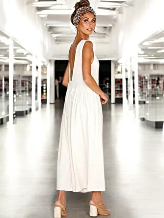 Yazlık Şık Keten Tulum