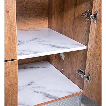 Mermer Desenli Folyo Işıklarer Masa Tezgah Duvar Kağıdı Su Geçirmez Yapışkanlı Folyo