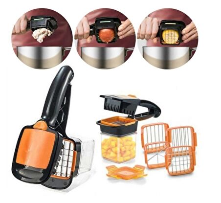 Nicer Dicer Quıck 5 In 1 Pratik Hazneli Sebze Meyve Doğrayıcı