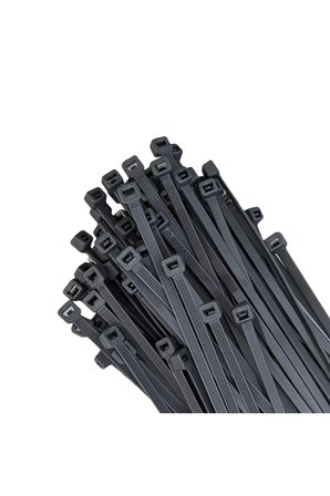 MN6 M189PL 100x2,5 mm Siyah Mini Kablo Bağı 50 Adet, Masa TV ve Bilgisayar Kablo Düzenleme Kelepçesi
