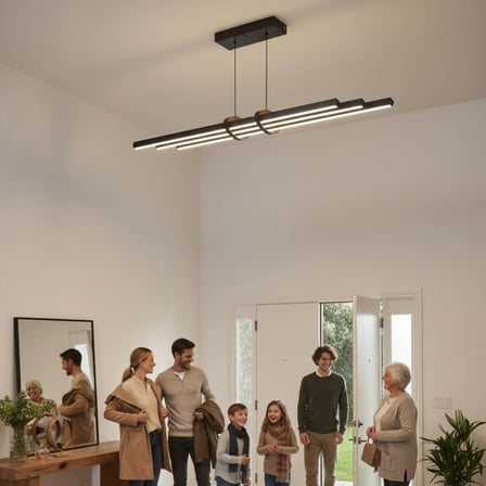 Cosmo Gold  Lineer LED Sarkıt Avize – Kumandalı Dim Edilebilir – Aşağı Işık - 6500K