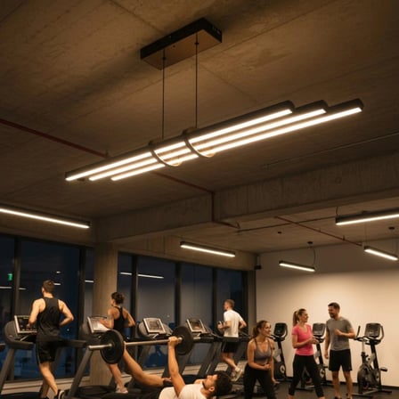 Cosmo Rose Gold Lineer LED Sarkıt Avize – Kumandalı Dim Edilebilir – Aşağı Işık - 4000K