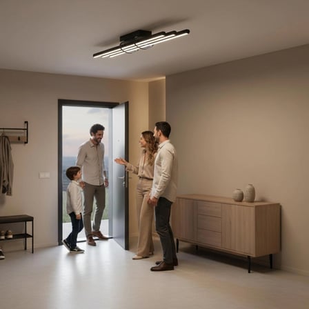 Cosmo Füme LED Tavan Avize – Kumandalı Dim Edilebilir – Aşağı Işık - 6500K