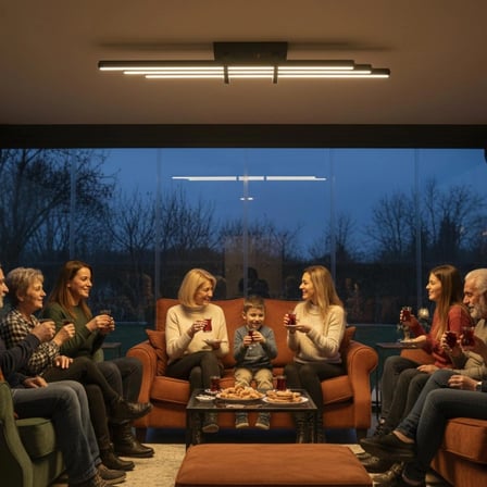 Cosmo Gold LED Tavan Avize – Kumandalı Dim Edilebilir – Aşağı Işık - 3000K