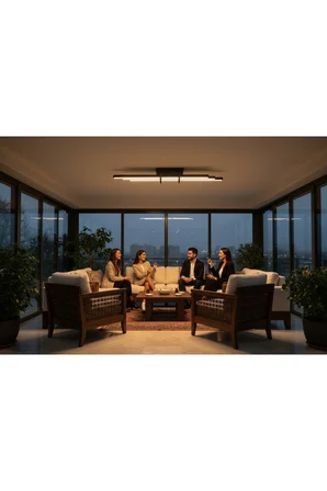 Cosmo Gold LED Tavan Avize – Kumandalı Dim Edilebilir – Aşağı Işık - 3000K