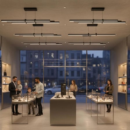 Cosmo Gold Lineer LED Sarkıt Avize – Kumandalı Dim Edilebilir – Yukarı & Aşağı Işık - 6500K