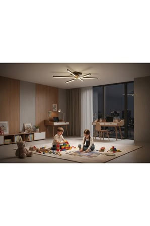 Nova 6 Gold LED Tavan Avize – Kumandalı Dim Edilebilir – Aşağı Işık - 3000K
