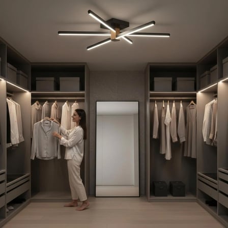 Nova 6 Gold LED Tavan Avize – Kumandalı Dim Edilebilir – Aşağı Işık - 6500K